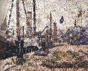 Georges Seurat The Maria at Honfleur oil painting